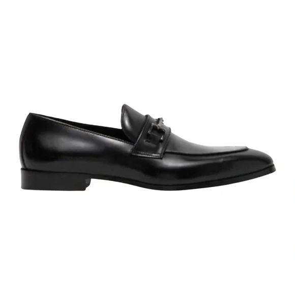 Bruno Magli Men's Black Jaguar Leather Loafer Color: Black Size:11 Made in Italy